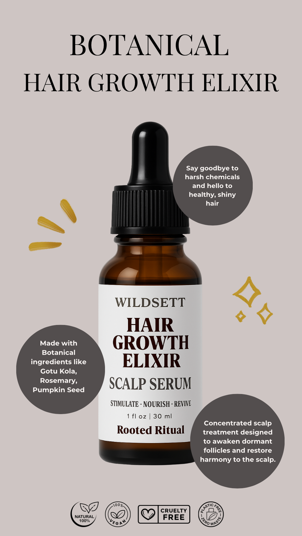 This lightweight, non-greasy elixir is a concentrated scalp treatment designed to awaken dormant follicles and restore harmony to the scalp. Infused with potent botanicals like rosemary CO₂, pumpkin seed oil, and gotu kola, it delivers essential nutrients directly to the root, helping stimulate growth, reduce shedding, and soothe scalp tension.