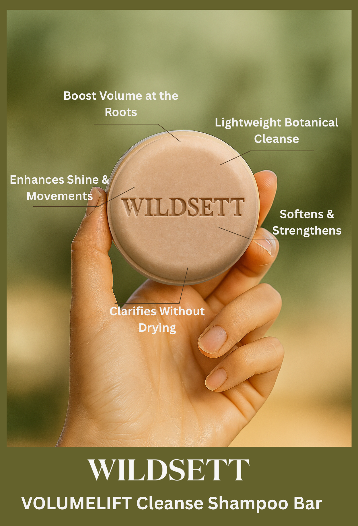 Weightless volume meets gentle clarity.
VOLUMELIFT CLEANSE is your go-to bar for flat or oily-prone hair in need of balance, body, and bounce. With a purifying blend of clay and coconut-based cleansers, this solid shampoo lifts at the roots without stripping your strands.