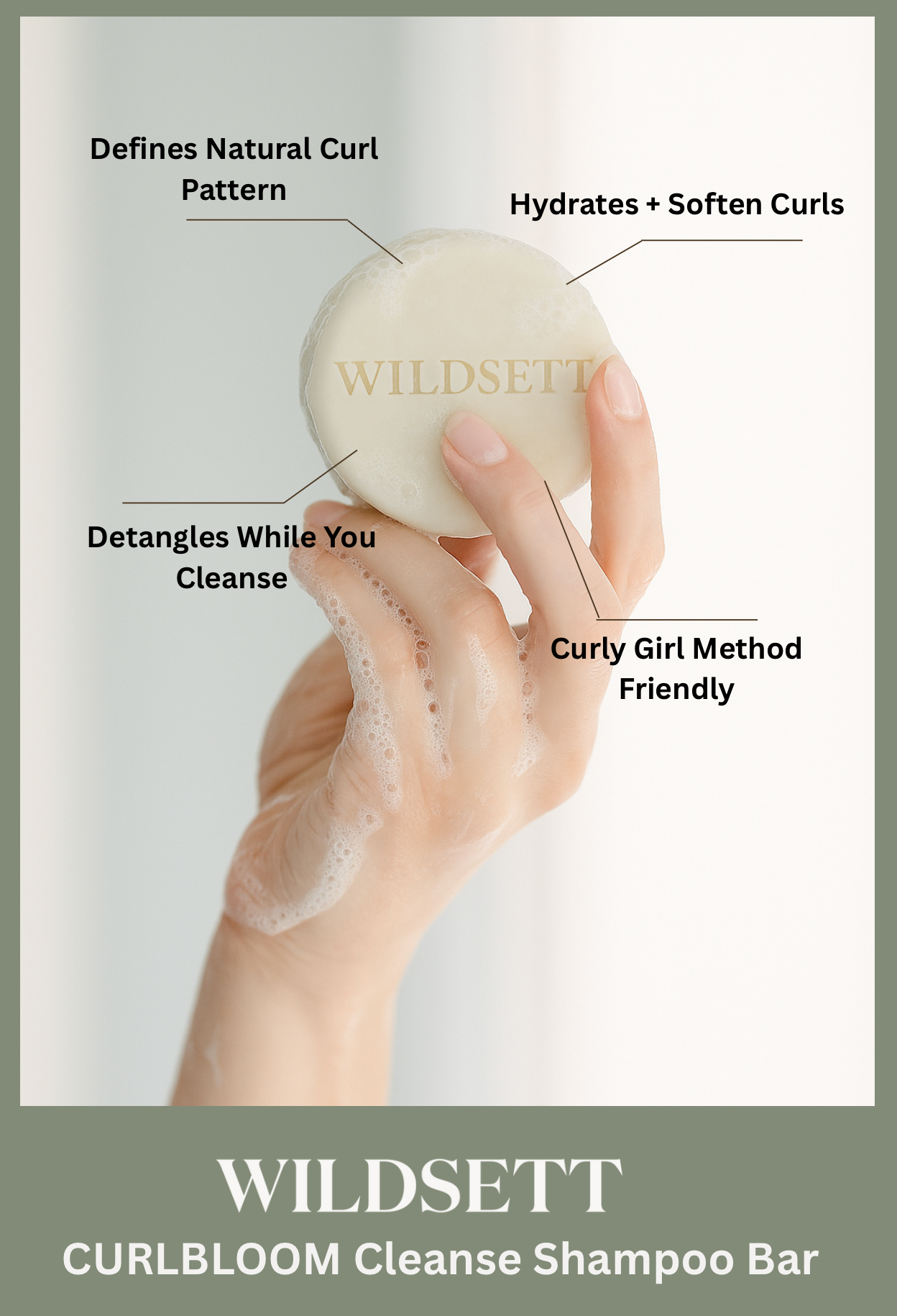 Curlbloom Cleanse gently lifts buildup while preserving natural oils and enhancing curl shape. This pH-balanced bar blends babassu oil, murumuru butter, aloe, and panthenol to hydrate the scalp and soften strands—leaving waves, curls, and coils bouncy, defined, and refreshed.