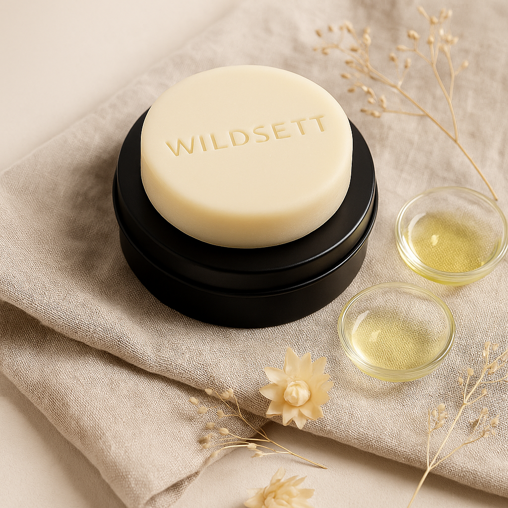 A solid conditioner that melts on contact—designed to hydrate, detangle, and smooth every strand without weight.

Formulated with jojoba, babassu oil, and plant-based BTMS, this bar delivers a light, rinse-clean finish while restoring softness and shine. Ideal for all hair textures, including color-treated, fine, or frizz-prone hair.