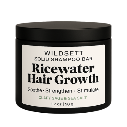 Ricewater Hair Growth – Fermented Rice Botanical Shampoo Bar for Stronger Hair