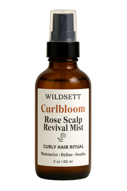 Curlbloom – Rose Scalp | Hair Revival Botanical Mist for Curly Hair