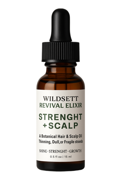 Botanical Hair & Scalp Oil for Shine, Strength, Growth For All Hair Types — Especially Thinning, Dull, or Fragile Strands