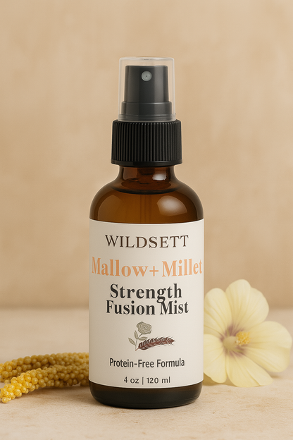 A daily revival mist infused with fermented rice water, organic rose hydrosol, and marshmallow root to hydrate, soothe, and refresh without disrupting your curl pattern. This lightweight, protein-free formula is perfect for sensitive scalps and texture-loving routines.

Use it to mist, soften, reset — and reconnect.