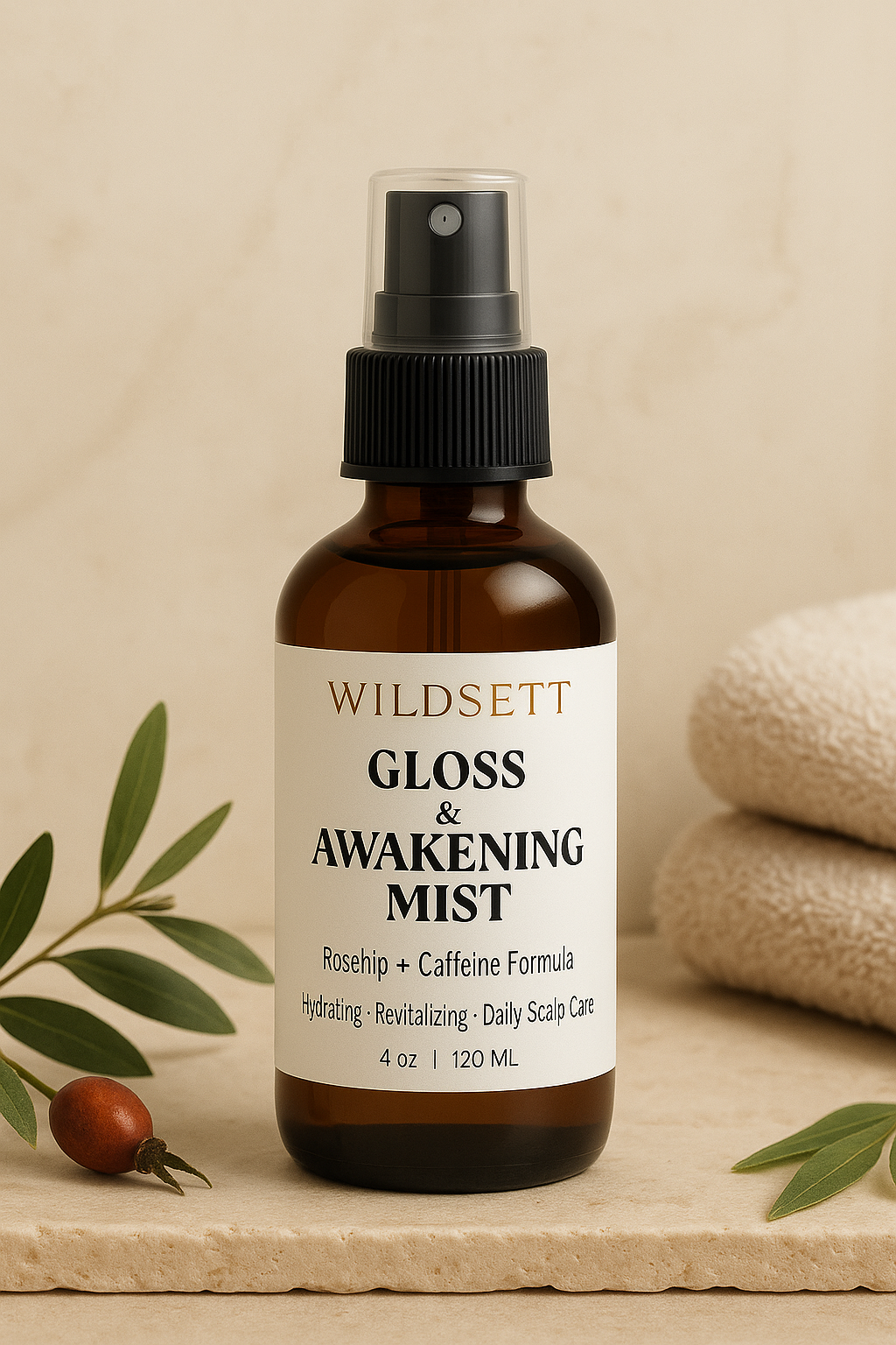 A revitalizing scalp mist that brings life back to tired roots. Infused with rose hydrosol, caffeine, and aloe, this lightweight tonic boosts microcirculation, soothes irritation, and restores scalp hydration without buildup.

Designed to awaken your roots and uplift your ritual, this mist is ideal for morning routines, post-shower resets, or midday refreshes. With every spray, it nourishes the scalp, enhances shine, and creates a calm, grounded moment.