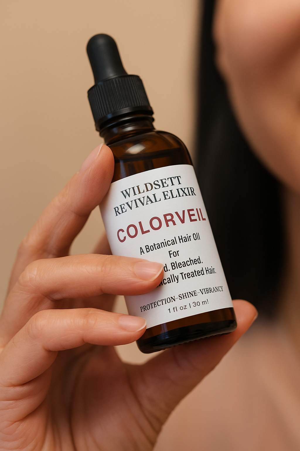 A botanical hair oil for protection, shine, and vibrancy

A gentle, reparative oil designed to restore strength, moisture, and radiance to color-treated, bleached, or chemically processed hair. Rich in protective antioxidants and omega-rich oils, this lightweight blend helps seal in color, smooth the cuticle, and reduce breakage—without buildup.