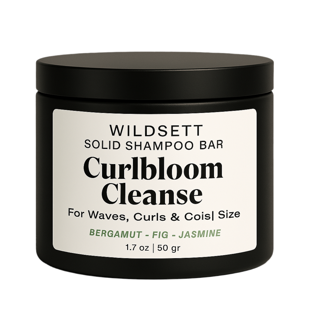 Curlbloom Cleanse gently lifts buildup while preserving natural oils and enhancing curl shape. This pH-balanced bar blends babassu oil, murumuru butter, aloe, and panthenol to hydrate the scalp and soften strands—leaving waves, curls, and coils bouncy, defined, and refreshed.