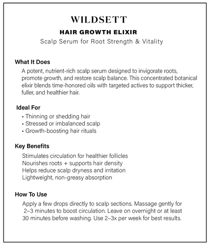 Hair Growth Elixir – Botanical Scalp Serum for Thinning Hair