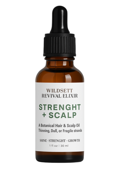 Botanical Hair & Scalp Oil for Shine, Strength, Growth For All Hair Types — Especially Thinning, Dull, or Fragile Strands