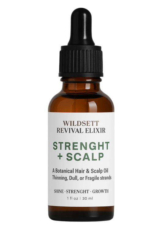 Botanical Hair & Scalp Oil for Shine, Strength, Growth For All Hair Types — Especially Thinning, Dull, or Fragile Strands